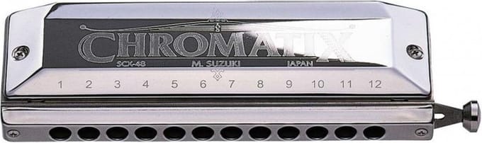 Suzuki Chromatic SCX-48-C - 12-gaats - chromatische mondharmonica - origineel - populair model