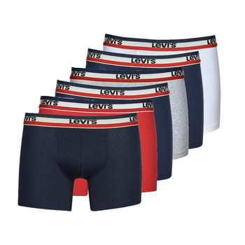 Set van 6 Levis SOLID BASIC BOXER boxershorts, ondergoed voor heren