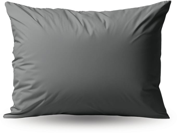 Zelesta Deluxe Percale Katoen Kussensloop Set Van 2 - Antraciet 80x80cm