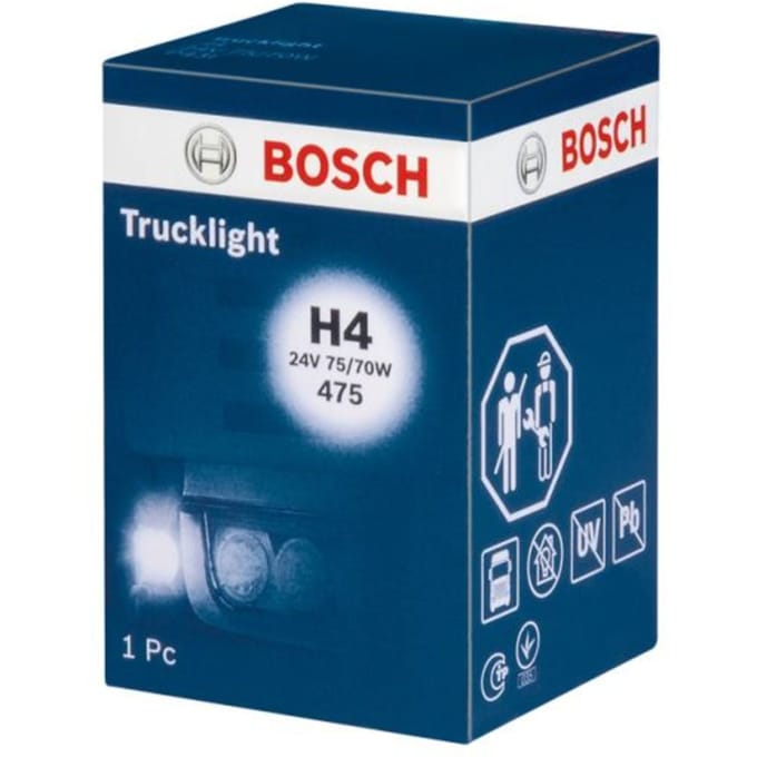 Lamp Halogeen BOSCH H4 Trucklight 24V, 75/70W