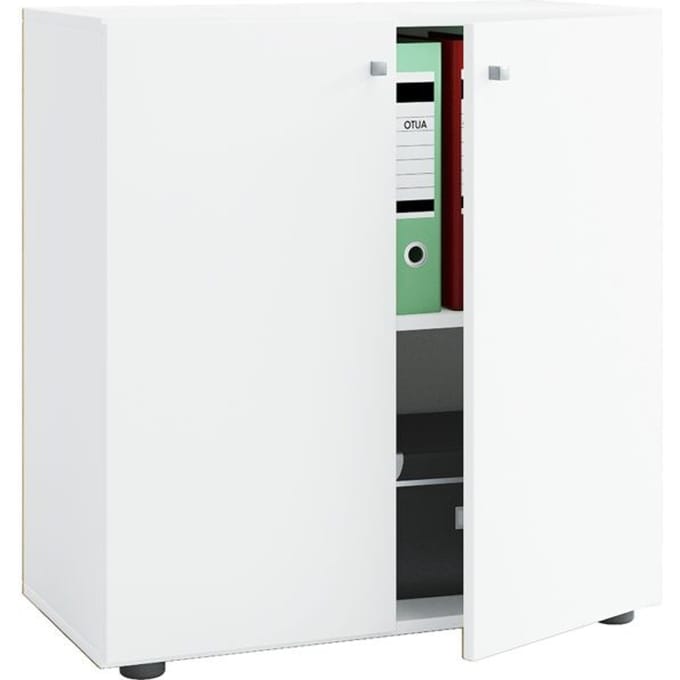 VCM Kast Lona (Openslaande deuren, wit, L)