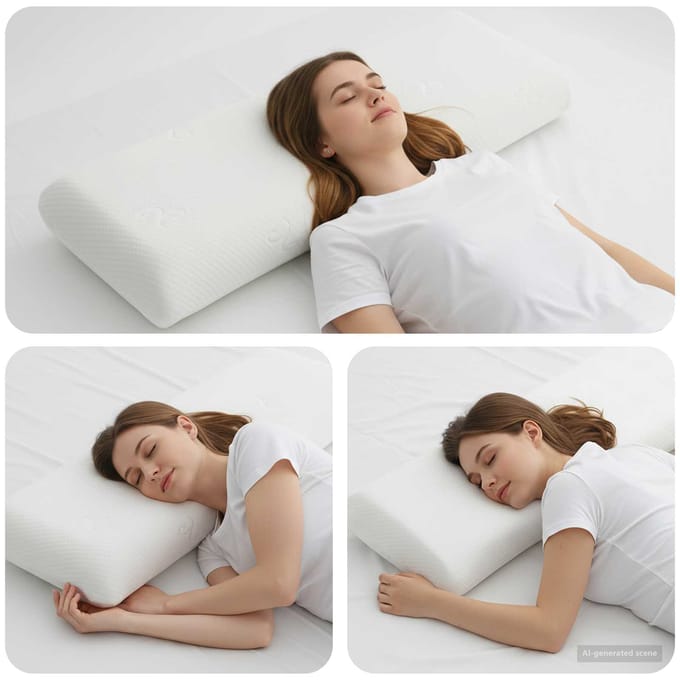 vidaXL - Slapen - kussen - 120 - x - 36 - x - 13 - cm - Medium - Gelgeheugenschuim - Wit