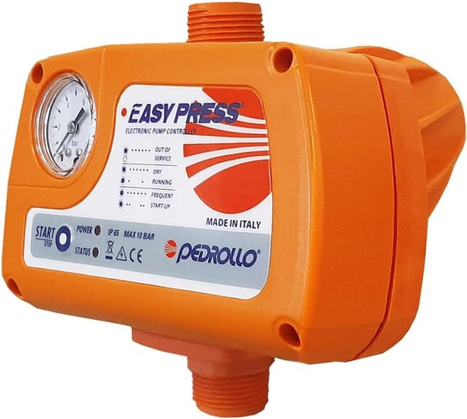 Drukverhogingspomp met Manometer voor Pompen tot 2 PK