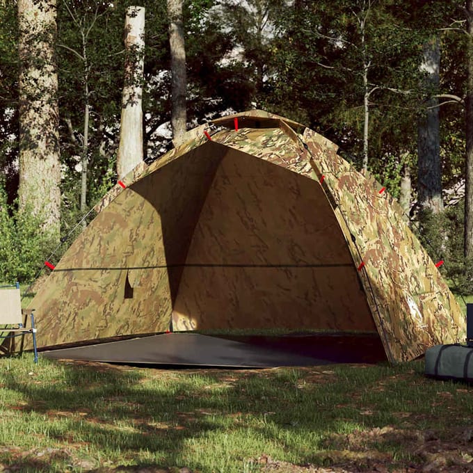 Tente de pêche pour 4 personnes Motif camouflage Libération rapide