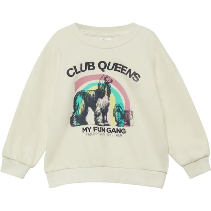 s.Oliver Sweatshirts Offwhite Maat: 140 | Truien Outlet | Unisex | Wit