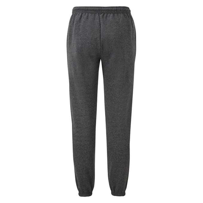 Fruit Of The Loom Heren Elastische Manchet Trainingsbroek / Joggingbroek (Donker Heater)