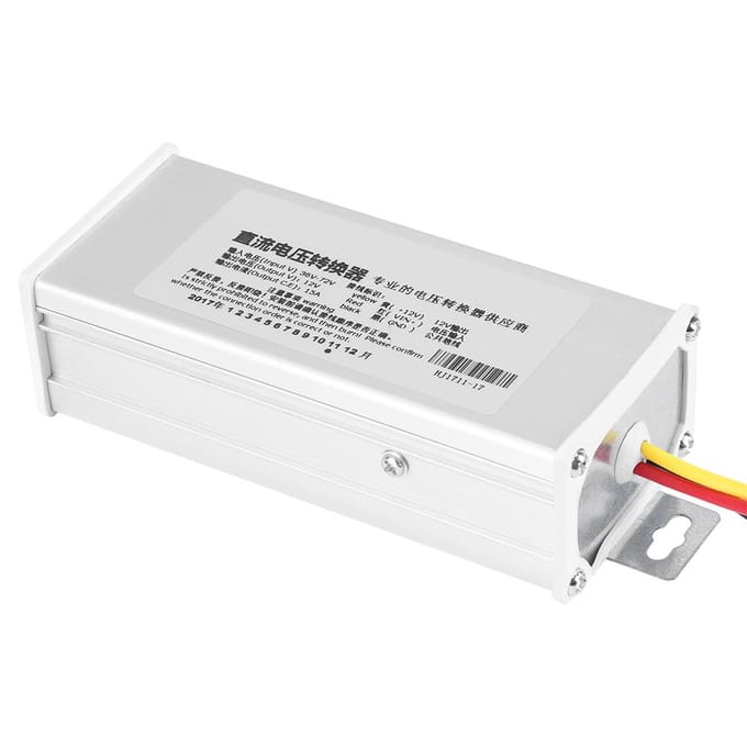 DC 36V72V naar 12V 15A 180W converteradapter voor elektrische scooteraccu white