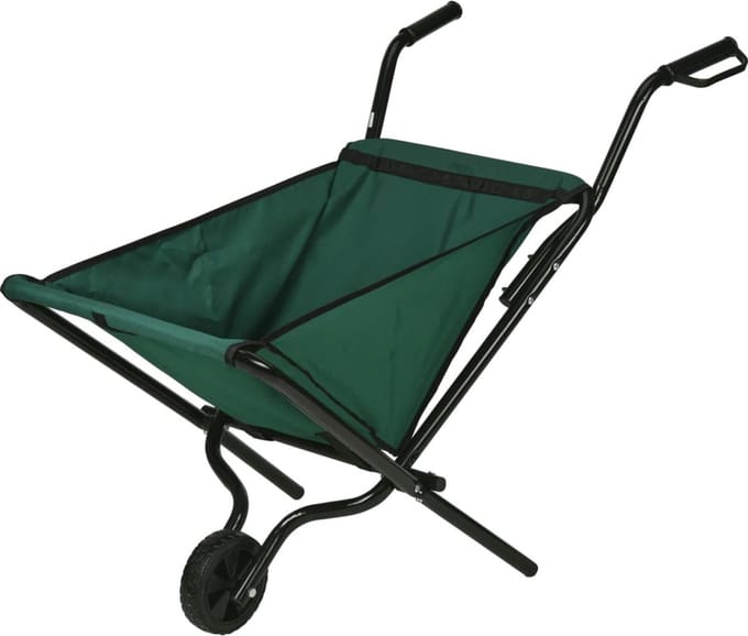 ProGarden - Kruiwagen - inklapbaar - groen - en - zwart