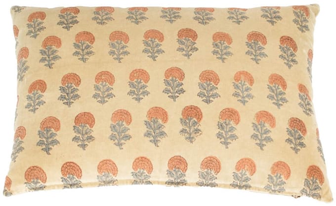 HomeBound by KY | Kussen floral beige | sierkussen bloem