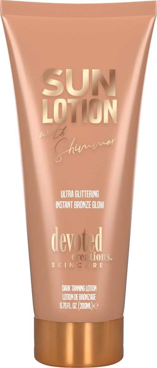 Devoted Creations - Sun Lotion with Shimmer - 200ml