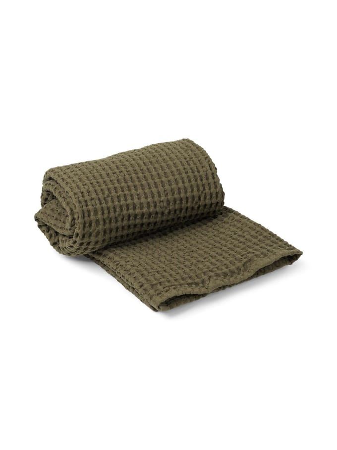 Ferm Living Organic Badhanddoek - olive