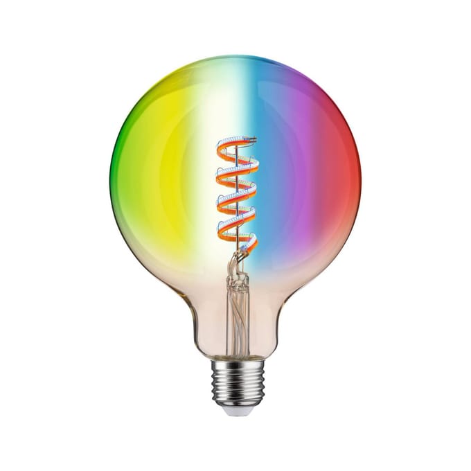 Filament 230 V Smart Home Zigbee 3.0 LED Globe G125 E27 470lm 6,3W RGBW+ dimbaar Goud