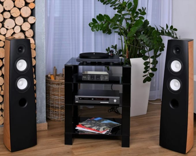 Sélecteur AQ32 d'amplificateurs/enceintes, commutation de deux amplificateurs vers une paire d'enceintes sans perte de qualité., Acoustique Quality noir