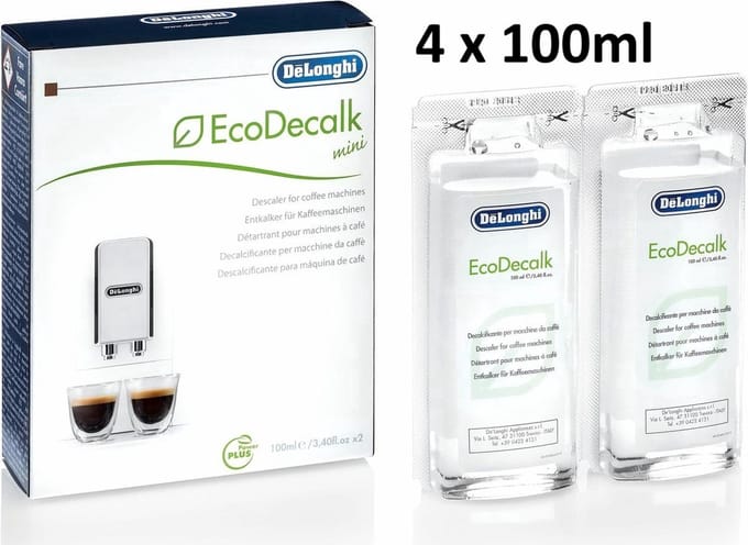 De'Longhi EcoDecalk Mini DLSC200 - Koffiemachineontkalker - 4 x 100 ml