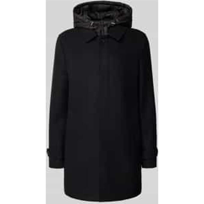 Regular fit functioneel jack met wolmix model 'MONREALE'