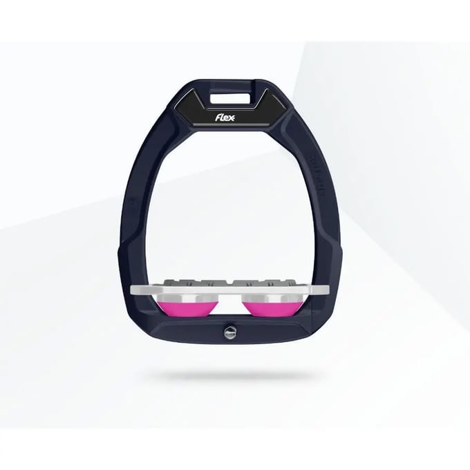Veiligheidsstijl en paardrijden Plat Grip Rood/Grijs/Roze Flex-On Safe-On