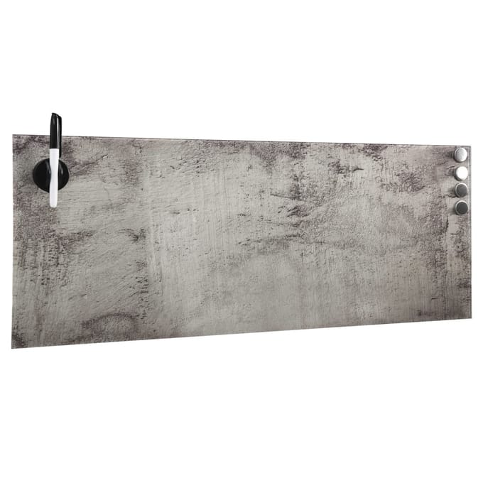vidaXL - Magneetbord - wandmontage - 60x20 - cm - glas