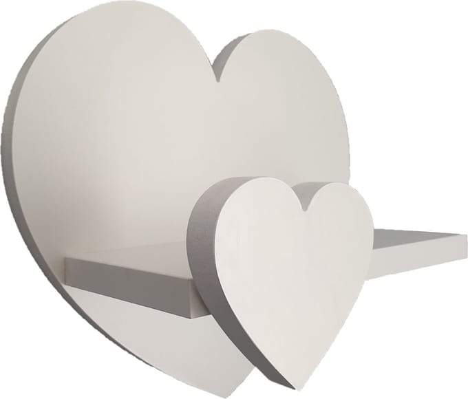 Moliland Prestige Serie - Wandrek - Hartvormig - Extra L - MDF