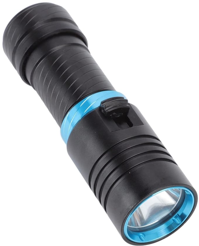 Allecto - Duikzaklamp - 5000Lm - Waterdicht tot 100m - Traploos