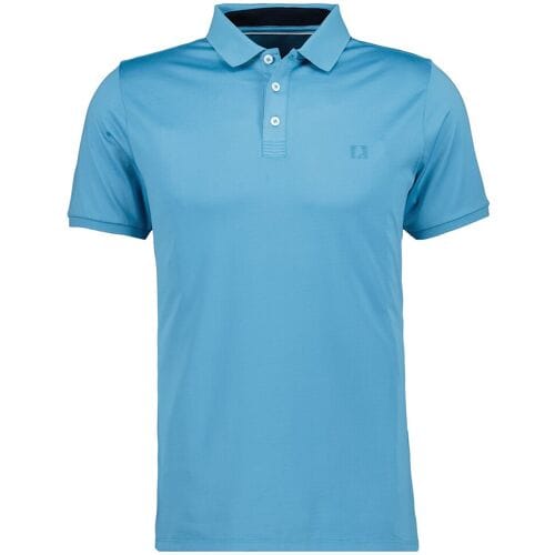 Ragman Polo Piqué Uni Keep Dry Finish Blauw Melange / male
