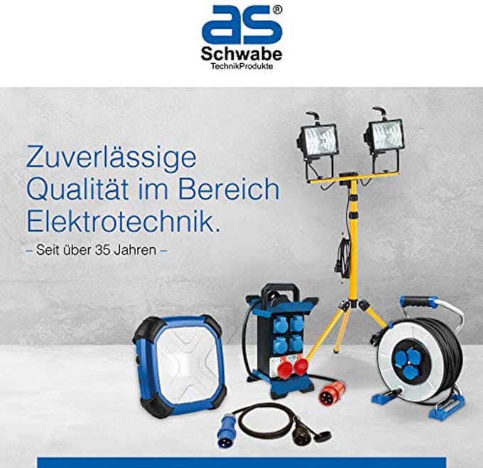 Rubberen Verlengkabel met Beschermende Contactspoel Plug - 5 meter
