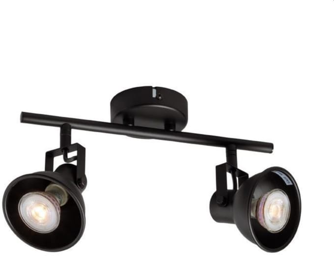 Designspot- plafondspot- opbouwspot- industriële spot- zwart- spot light 2 stuks- moderne