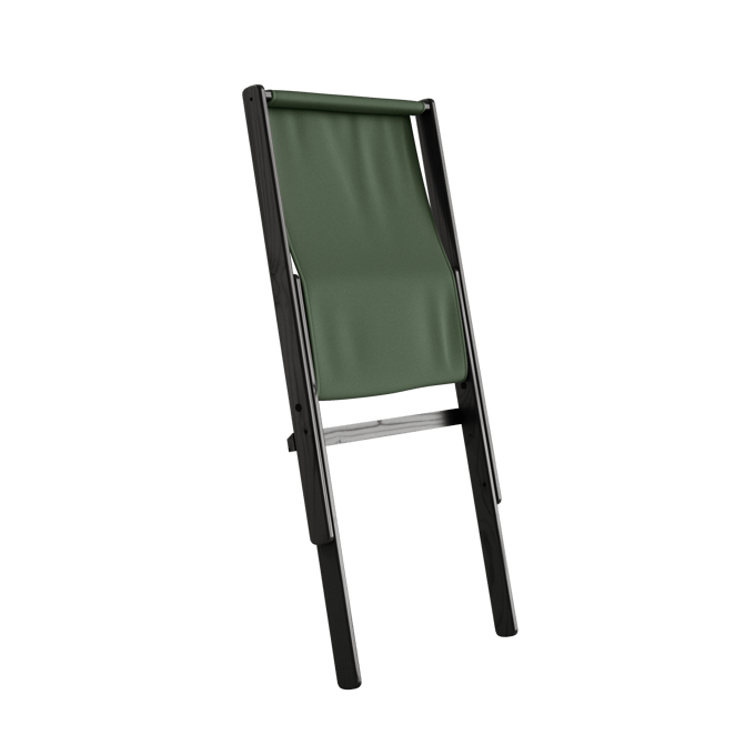 Karup Boogie klapstoel - 756 Olive Green - 202 black lacquered