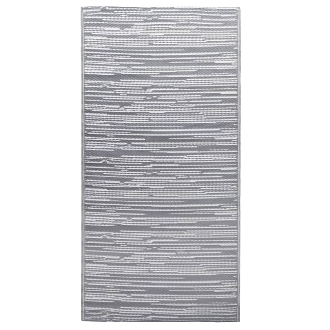 vidaXL - Buitenkleed - ARAKIL - 120x180 - cm - PP - grijs