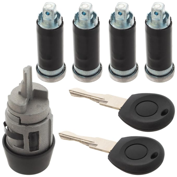 Ceryx VW Transporter T4 - Contactslot & Slotcilinder Set - 5-Delig - Nieuw