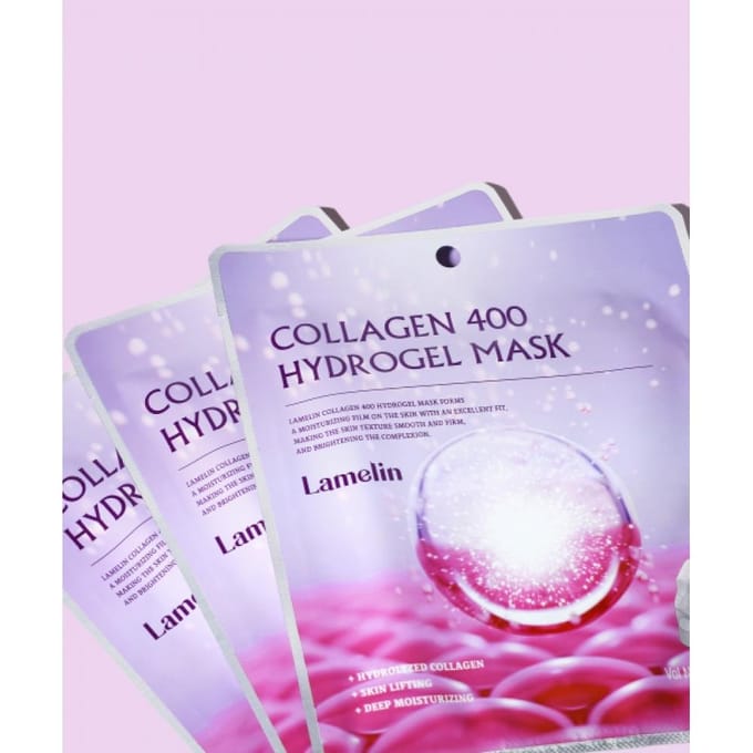 Lamelin Collageen 400 Hydrogel Masker Pak 10 Vel 25g NONE white