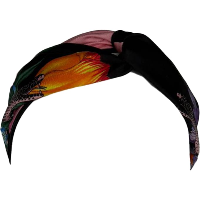 Gucci Bloemenprint Haarband in Multicolor Zijde