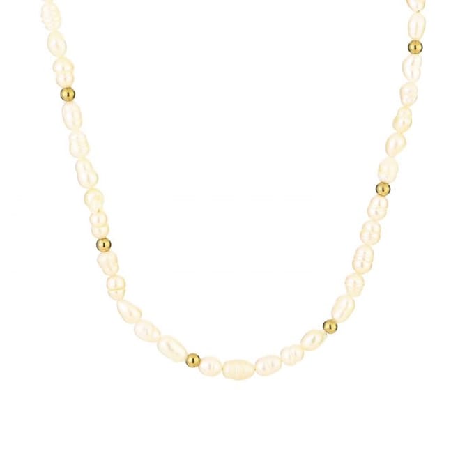 Go Dutch Label Oorknoppen chain ruit crystal Gold E2261-2