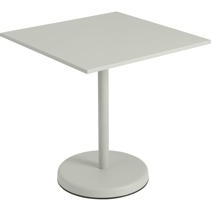 Muuto Linear Steel Tafel vierkant - grijs - Hoogte 73 cm