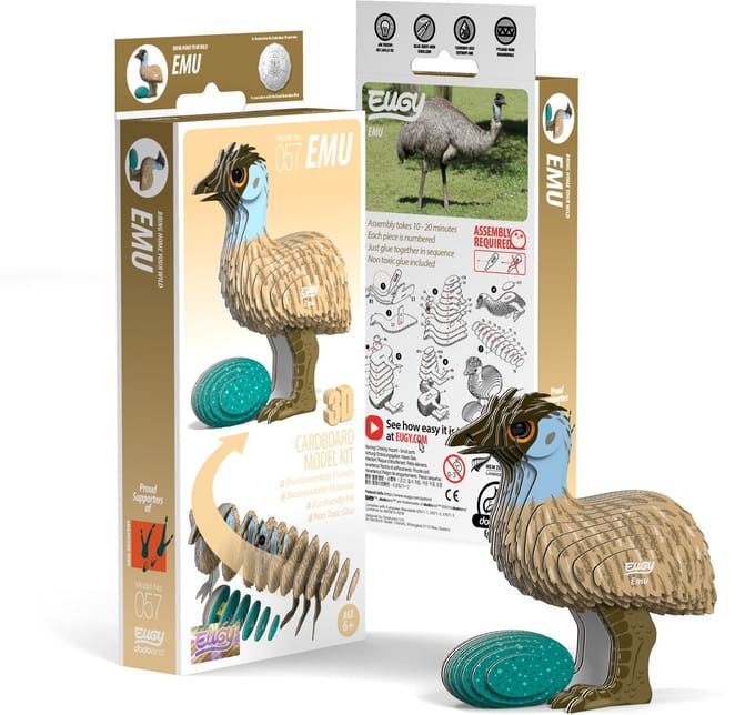 EUGY 3D Puzzel - Emoe - Vogels - Duurzaam - Verzamel Ze Allemaal - 6 Jaar