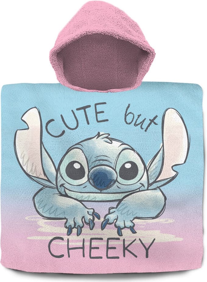 Disney Lilo & Stitch Badponcho - Katoen - Poncho - Handdoek - Strand - 60 x 60 CM
