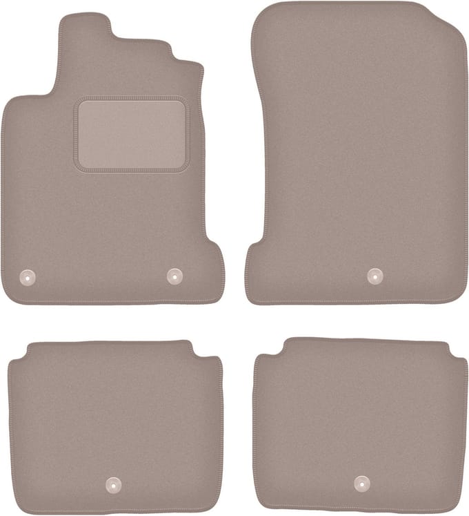 Beige velours matten voor: Renault Latitude sedan (2010-2015)