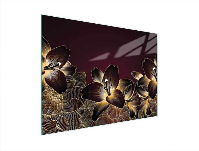 TMK ArtDeko - Snijplank - Orchidee - 40x30 cm - Glas