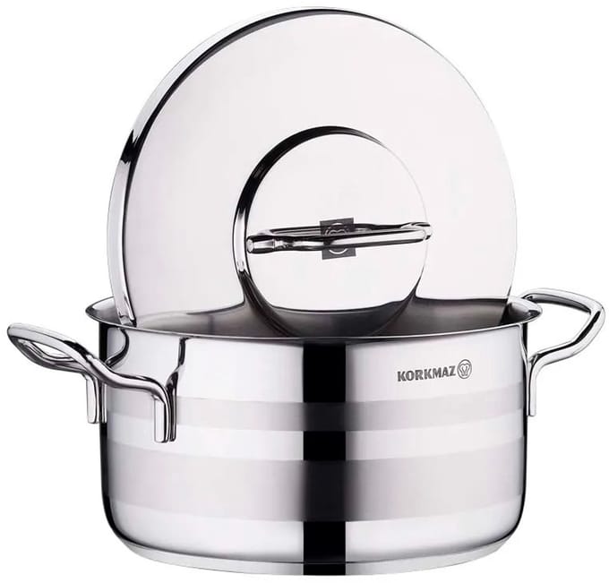 Korkmaz Astra 2 Casserole Kookpan – RVS – 22x12 cm – 4.35 Liter