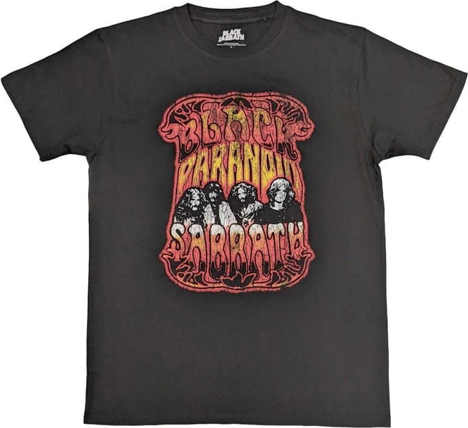 Black Sabbath - Paranoid Psych Heren T-shirt - L - Zwart