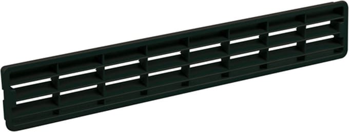 Nedco Plintrooster 458x75mm zwart