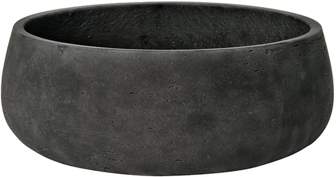 Pottery Pots Schaal-Plantenbak Eileen Black Washed-Grijs-Zwart D 29 cm H 11 cm