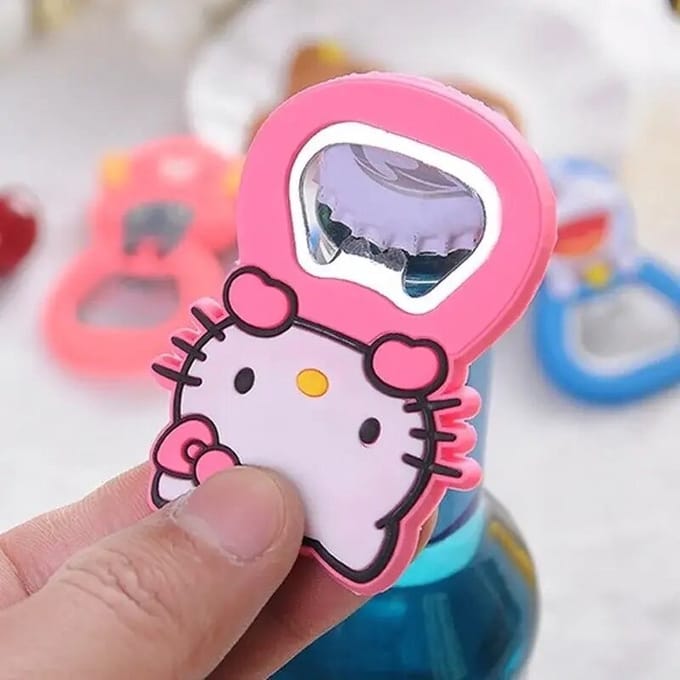 Hello Kitty Draagbare Wine & Beer Opener met Ingebouwde Koelkastmagneet