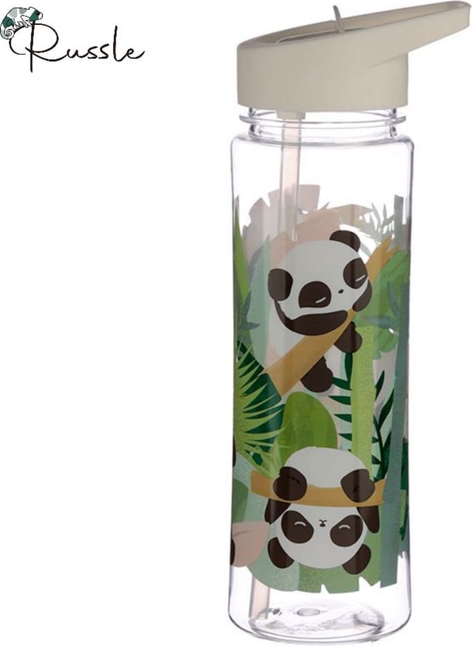 Drinkfles met rietje panda - Puckator
