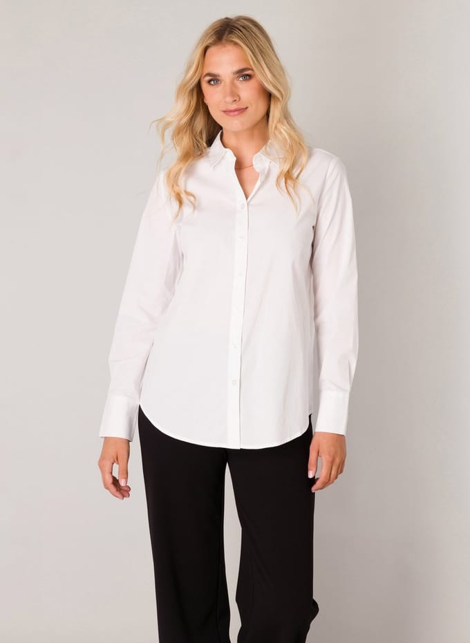 BASE LEVEL Yune Blouse - White - maat 38