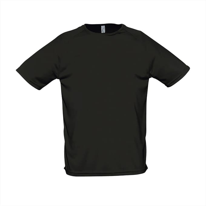 SOL'S Men´s Raglan Sleeves T Sporty L198 - Black - M
