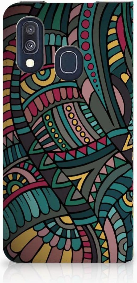 Samsung Galaxy A40 Hoesje met Magneet Aztec