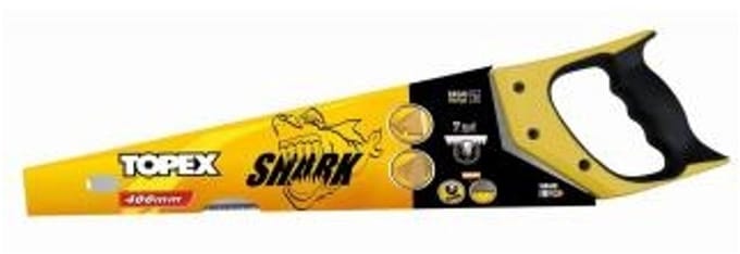 Topex Shark - Handzaag - 400 mm - 7 TPI - Ergonomische Handgreep