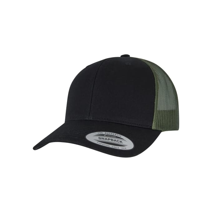 Flexfit - Retro 2Tone pale Trucker pet - Zwart