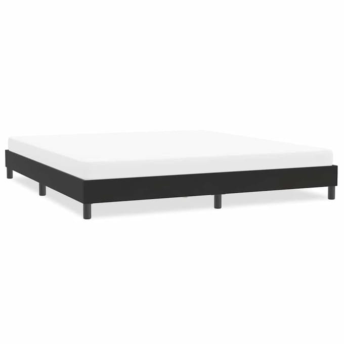 vidaXL - Bedframe - zonder - matras - 200x220 - cm - fluweel - zwart