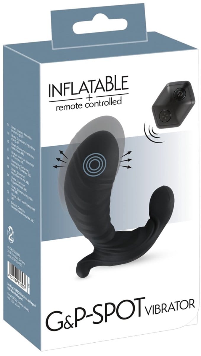 Inflatable + Rc Opblaasbare + Rc G&P Spot Vibrator Vibrator Zwart